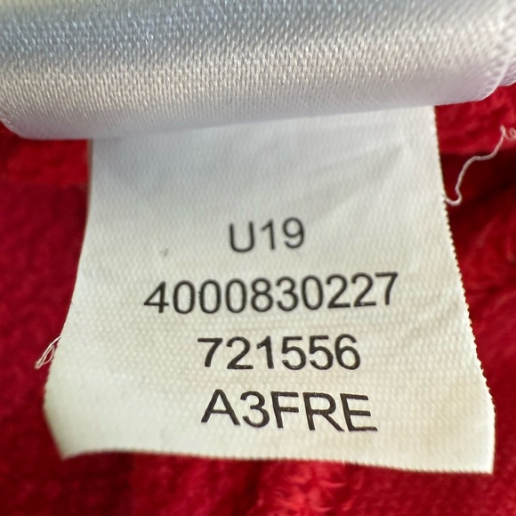 The North Face Men’s Red Osito Fleece Hoodie Pullover M Unisex Cozy Jacket - Picture 8 of 12